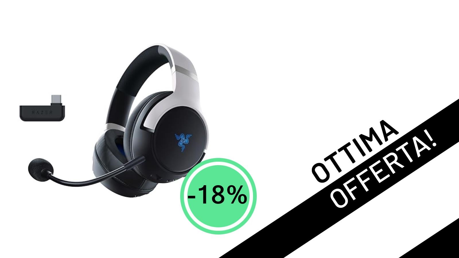 Offerta imperdibile: le Razer Kaira Pro HyperSpeed con funzionalità aptiche scendono a soli 95,77€!