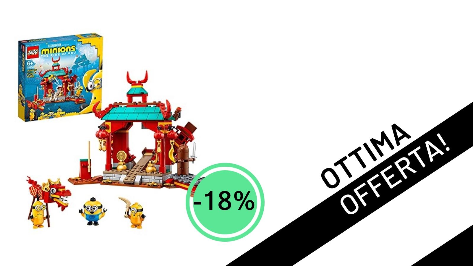 Affare imperdibile su LEGO 75550 Minions: La Battaglia Kung Fu a meno di 41€!