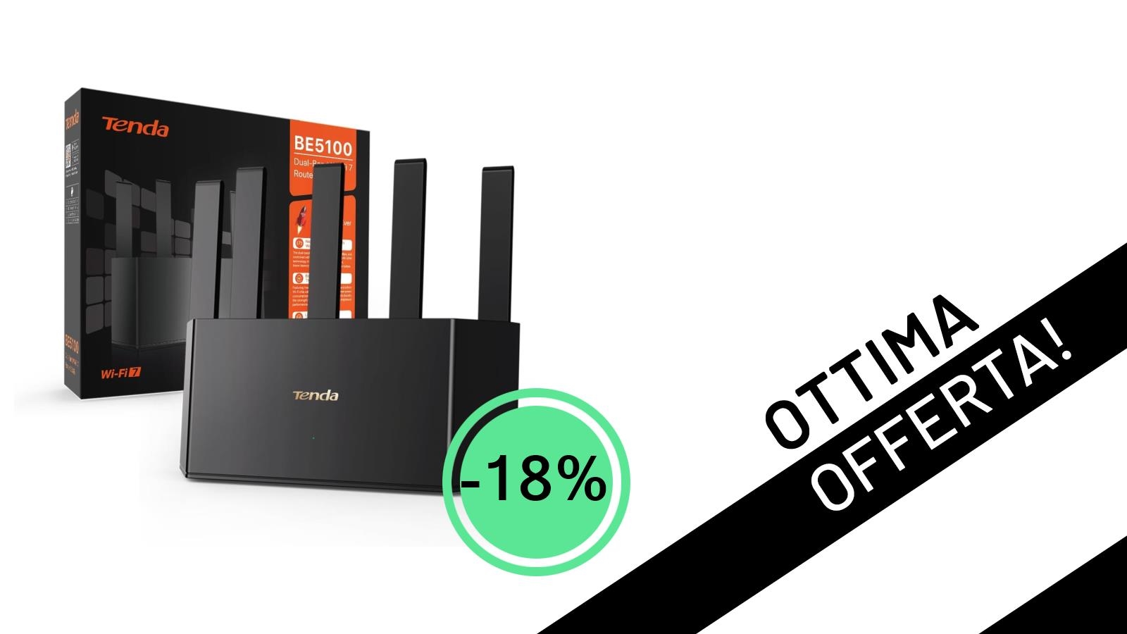 Il Router WiFi 7 Tenda RE6L Pro è in offerta imperdibile a soli 75,99€!
