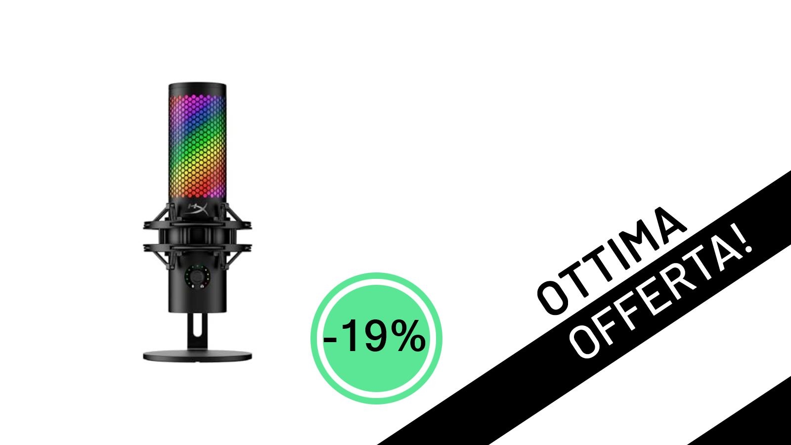 HyperX QuadCast 2 S: Il Microfono da Streaming Top di Gamma Scontato del 19%!