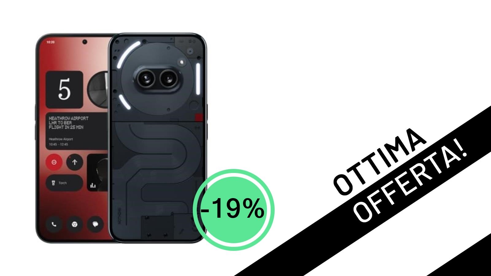 Nothing Phone (2a) 12+256GB: l'occasione da non perdere a soli 325€!