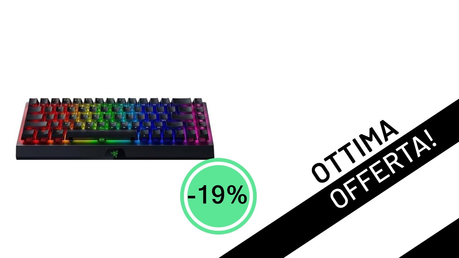 Razer BlackWidow V3 Mini HyperSpeed Phantom Ed. al -19%: La Tastiera Gaming Definitiva a 104,99€!