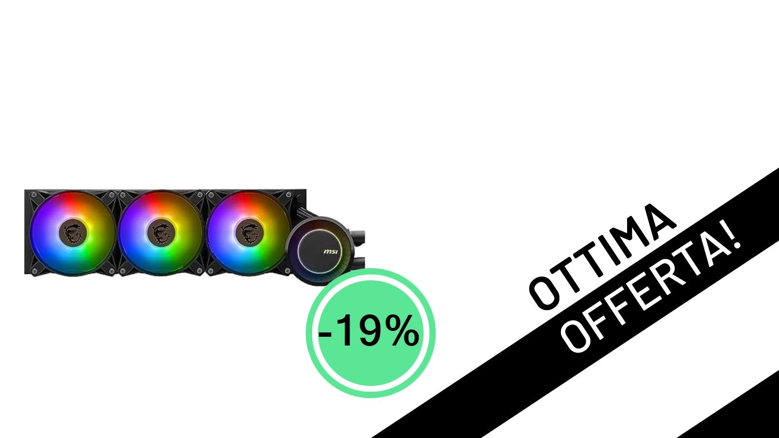 MSI MAG CORELIQUID E360: Il Dissipatore AIO Definitivo Scontato del 19% a Soli 104€!