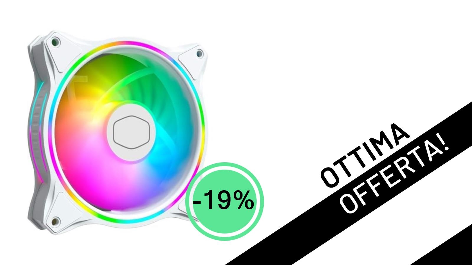 Illumina e Raffredda: Cooler Master MasterFan MF120 Halo White in Offerta Imperdibile a Soli 12,99€!