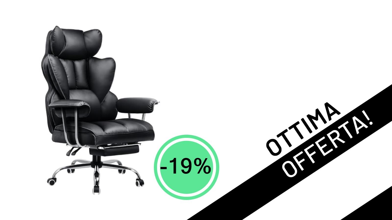GTPLAYER Sedia Gaming Ergonomica: L'Affare da Non Perdere con il -19% di Sconto a Soli 138,46€!