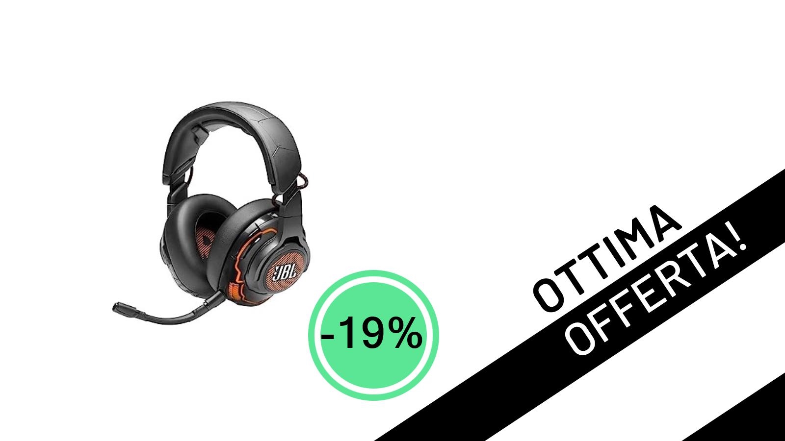 JBL Quantum ONE al minimo storico: l'audio 360° per dominare in gioco a soli 176,80€!