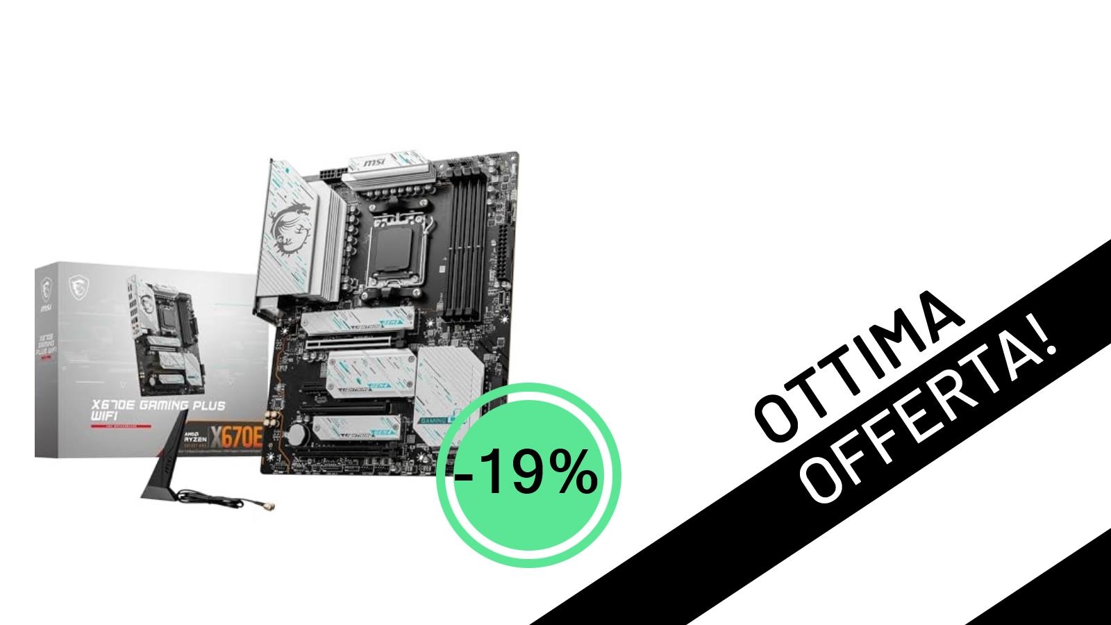 Affare Imperdibile! La MSI X670E GAMING PLUS WIFI Scontata del 19% a Soli 239€!