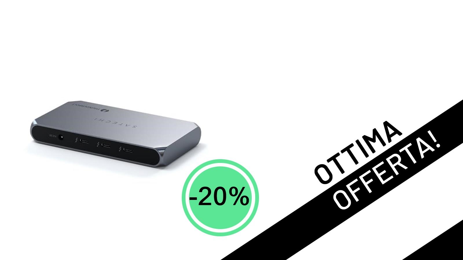 Satechi 5-In-1 Thunderbolt 4 Slim Hub Pro: Potenza e Versatilità al Minimo Storico con il -20%!