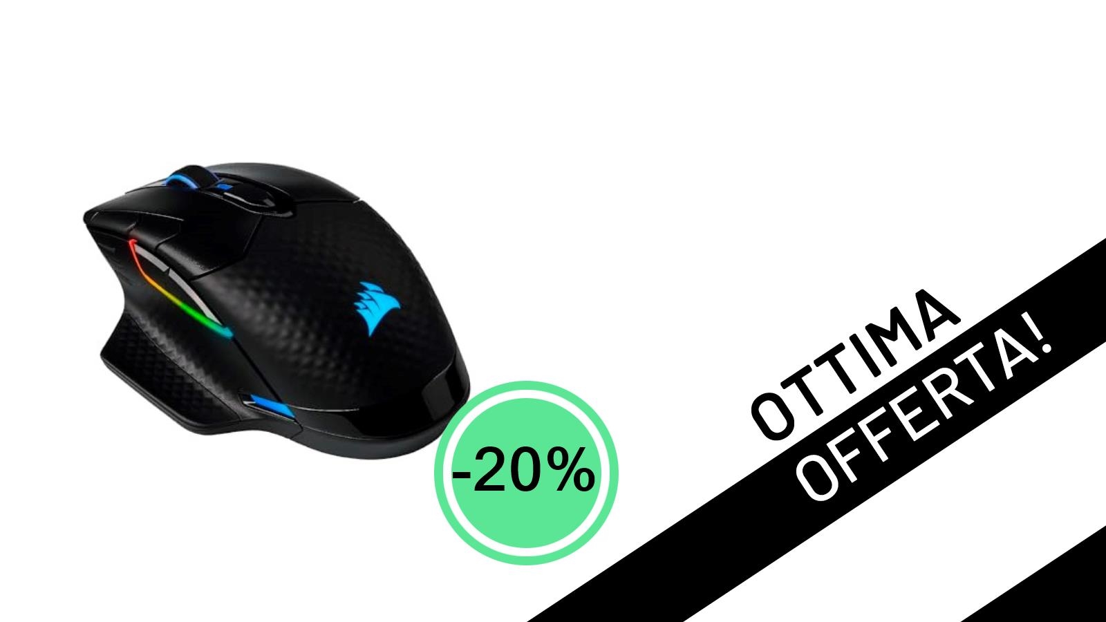 Mouse Gaming Corsair Dark Core RGB PRO: L'Offerta Imperdibile a 79,99€!