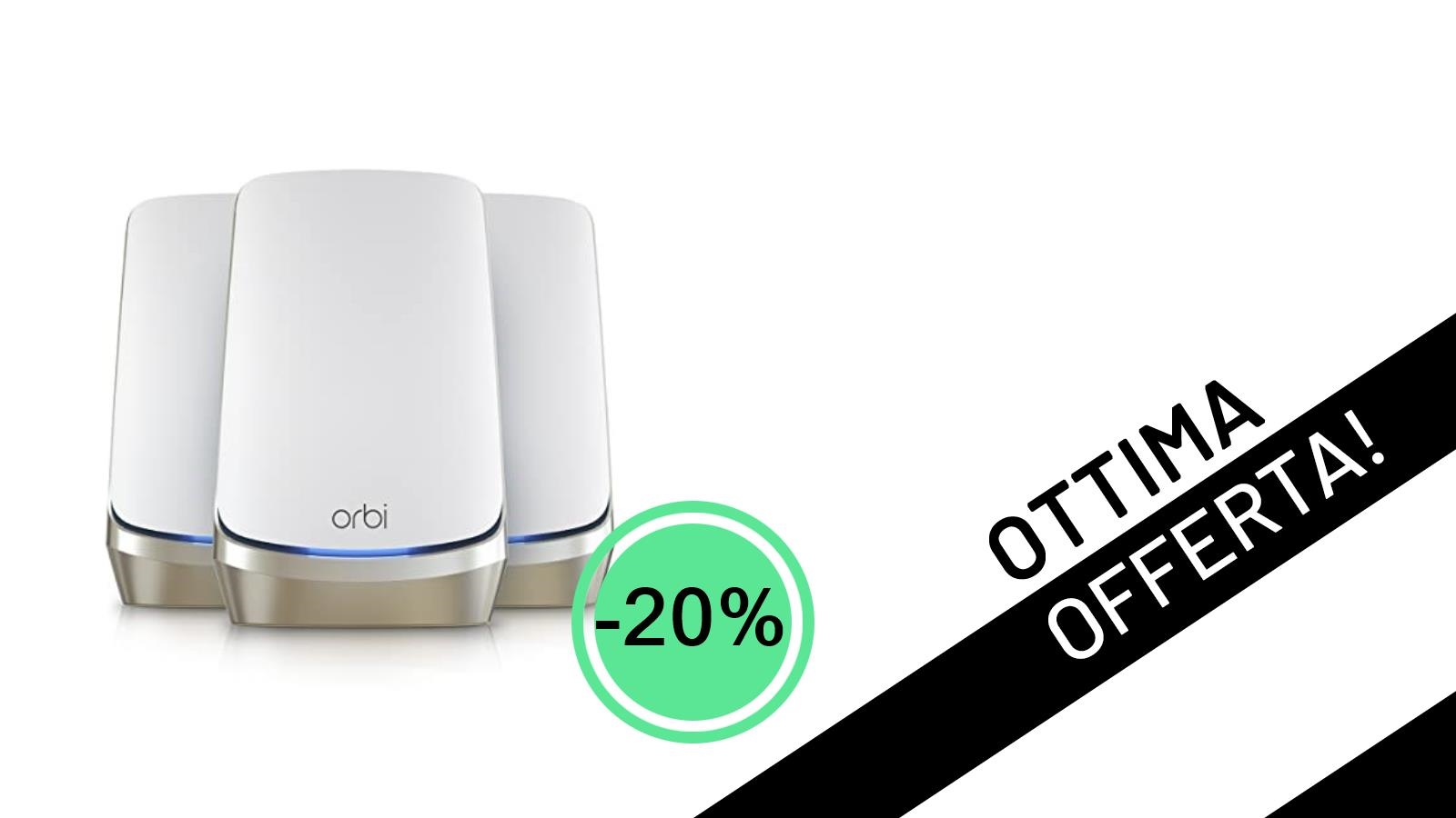 NETGEAR Orbi WiFi 6 Quad Band (RBKE963): La Tua Rete Domestica Vola a Meno 20%!