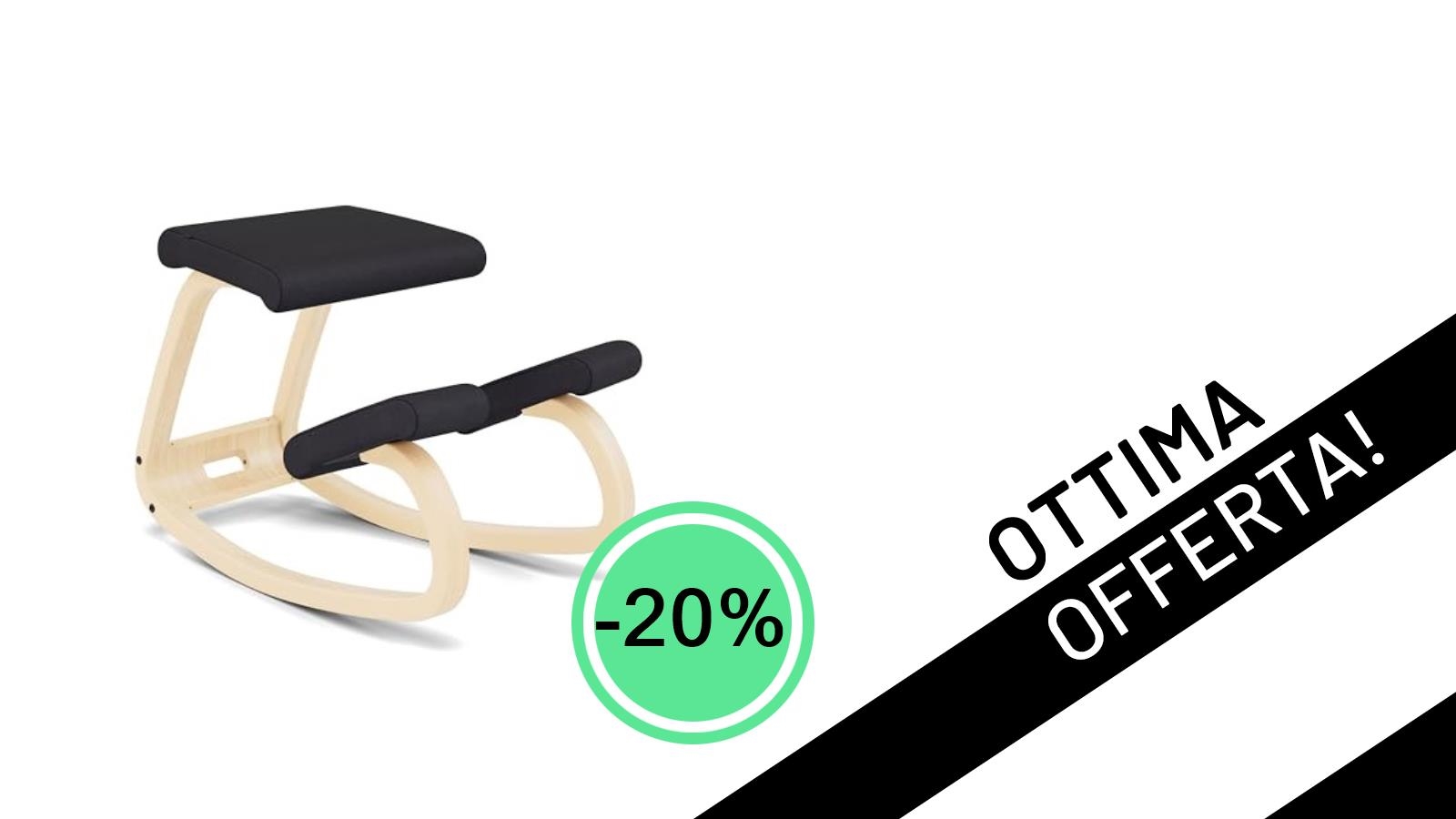 Offerta Imperdibile: La Sedia Ergonomica Varier Variable Balans, perfetta anche per il Gaming, Scontata del 20% a 303,00€!