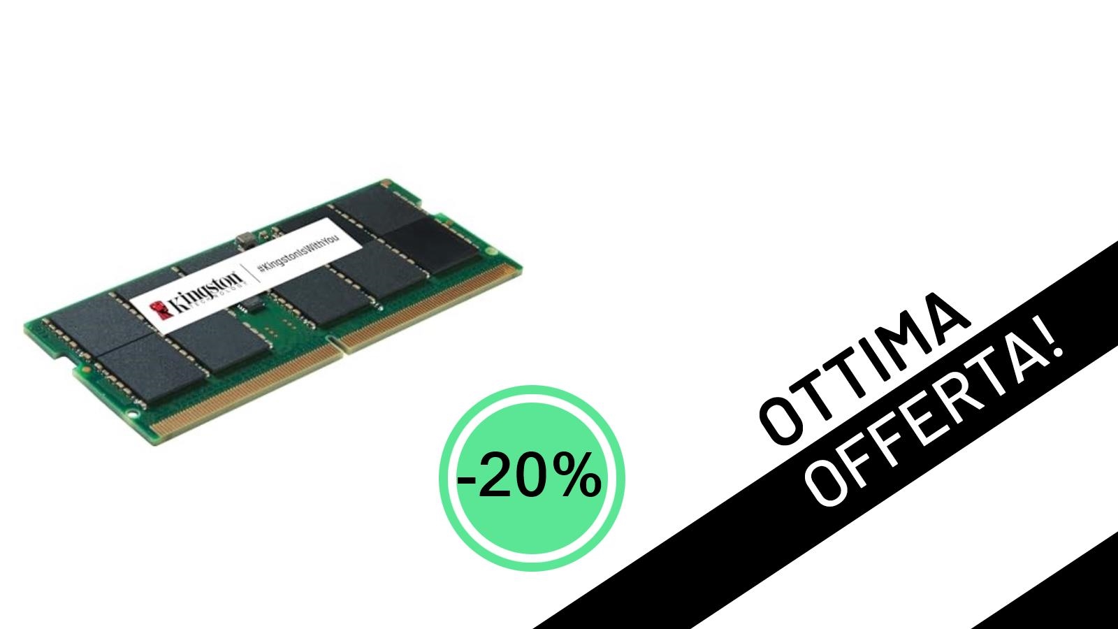 Potenzia il Tuo Server: RAM Kingston DDR5 ECC 32GB con uno Sconto del 20% a soli 217,38€!