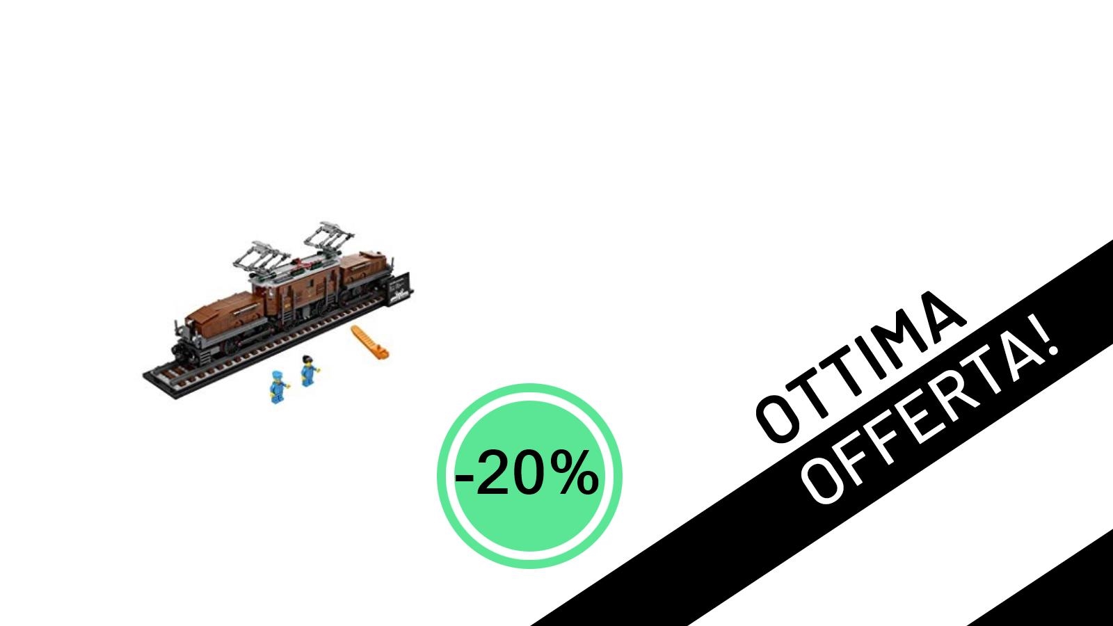 LEGO Lokomotive Krokodil (10277) 18+: L'Icona Ferroviaria al -20%!