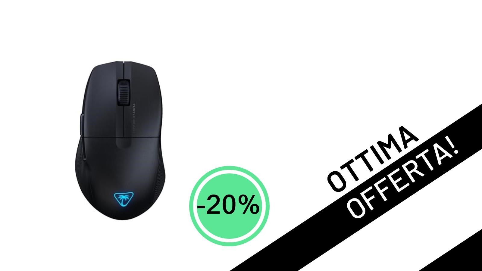 Offerta Imperdibile: Turtle Beach Pure Air, il Mouse Gaming Wireless Ultraleggero, Tuo a soli 79,99€!