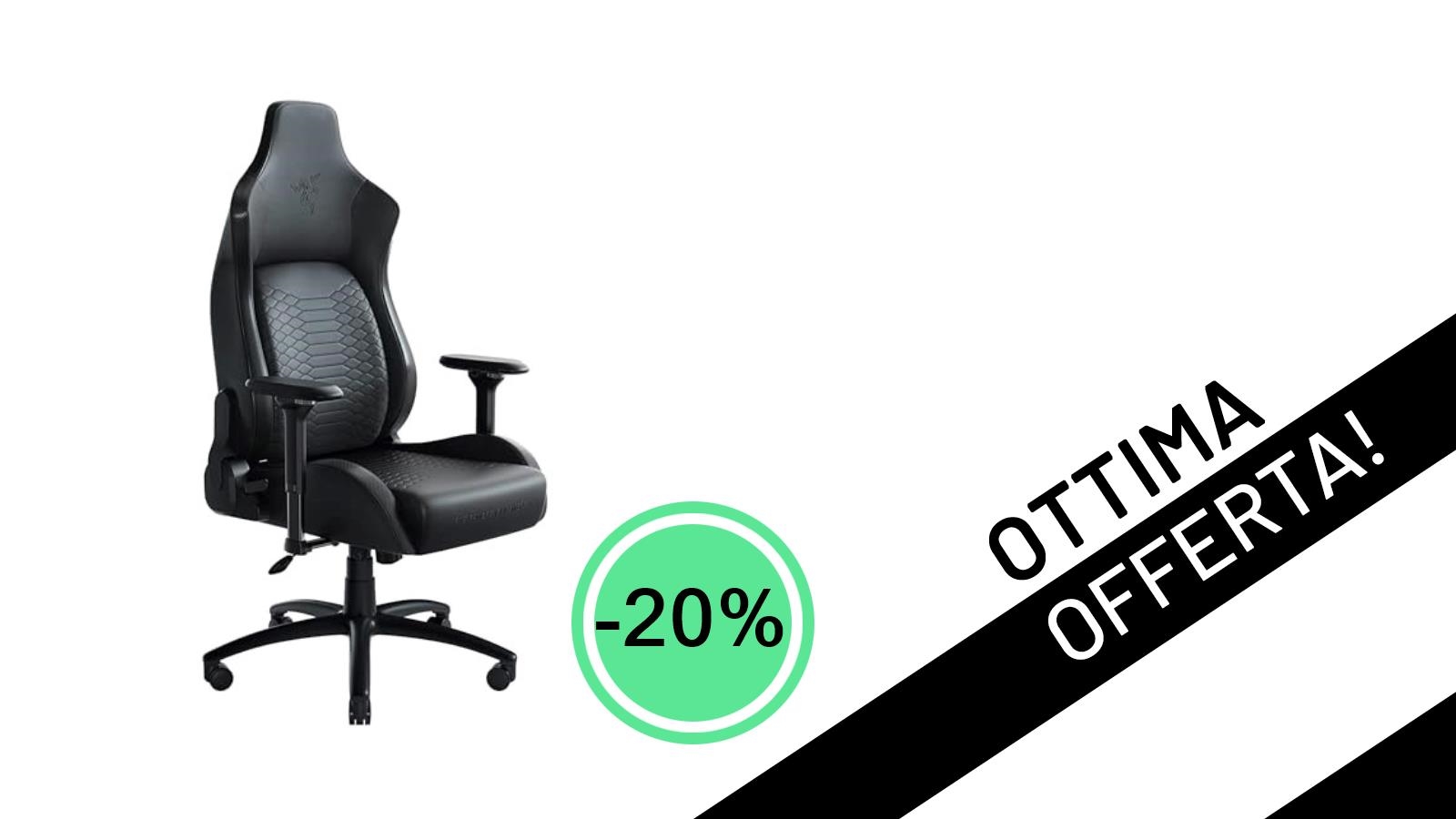 Offerta Imperdibile: La Sedia Razer Iskur, il comfort definitivo per il tuo setup, scontata del 20%!