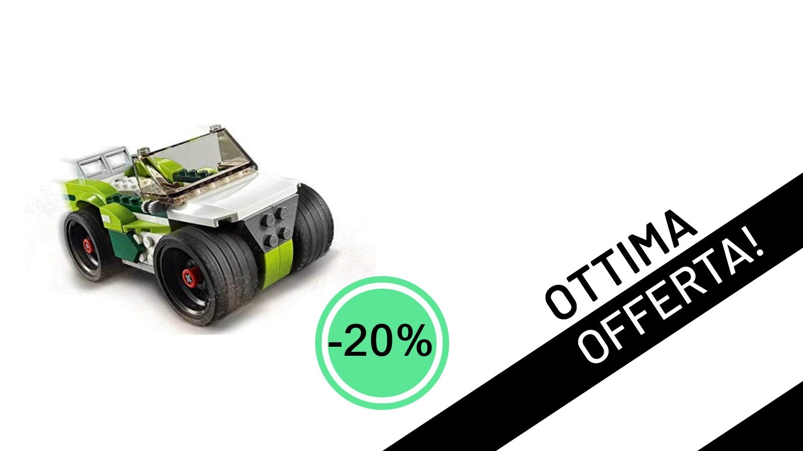 LEGO Creator 3in1 Razzo-Bolide: Triplo Divertimento Scontato del 20% a Soli 19,95€!