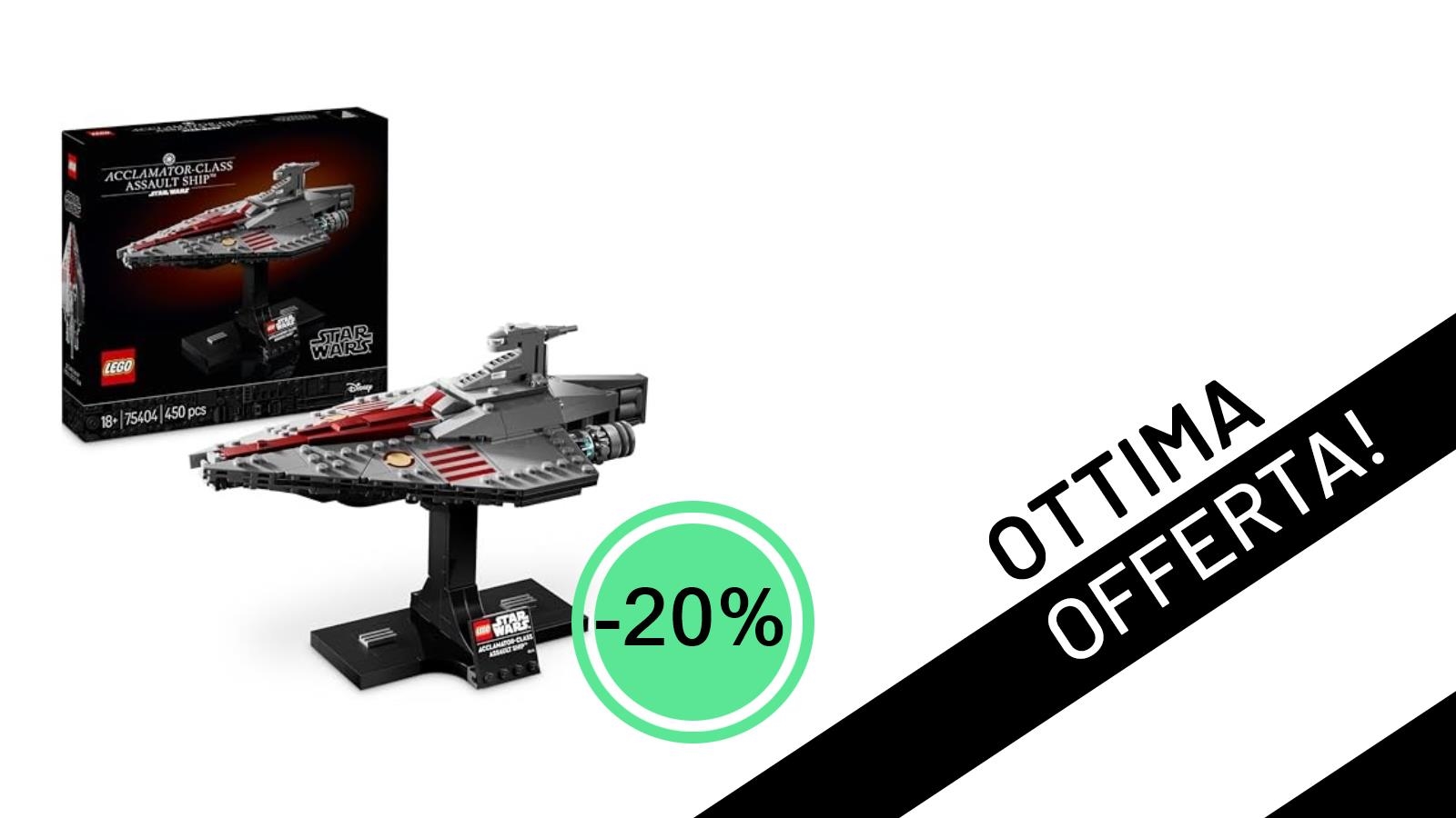 Offerta Imperdibile: LEGO Star Wars Nave d'Assalto Acclamator Scontata del -20%!