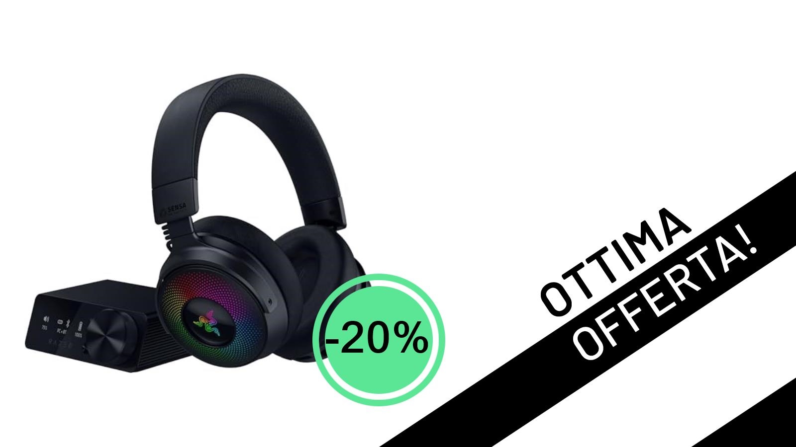 Le Razer Kraken V4 Pro scendono al -20%: l'audio gaming premium a un prezzo incredibile!