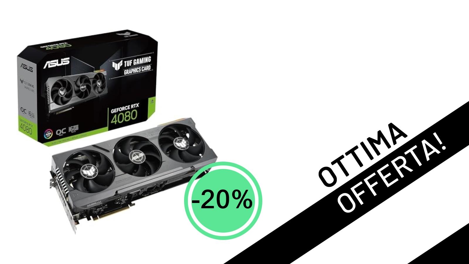 Offerta Imperdibile: La Potenza Inarrestabile ASUS TUF Gaming RTX 4080 Scontata del 20%!