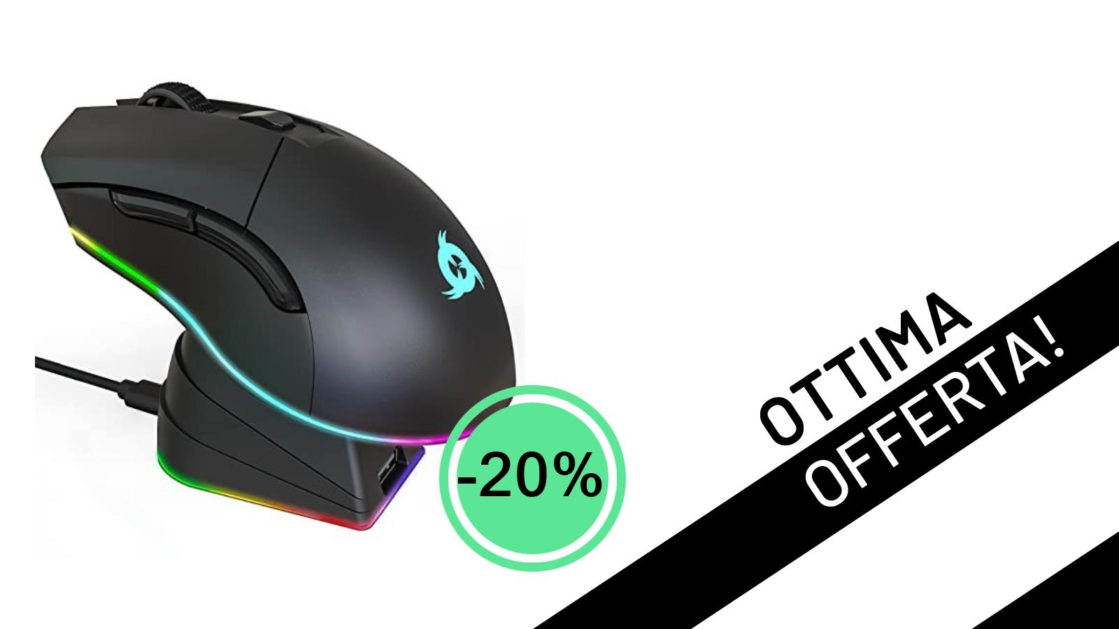 KLIM Blaze Pro: L'Eccellenza del Mouse Gaming Wireless RGB Scontato del 20%!