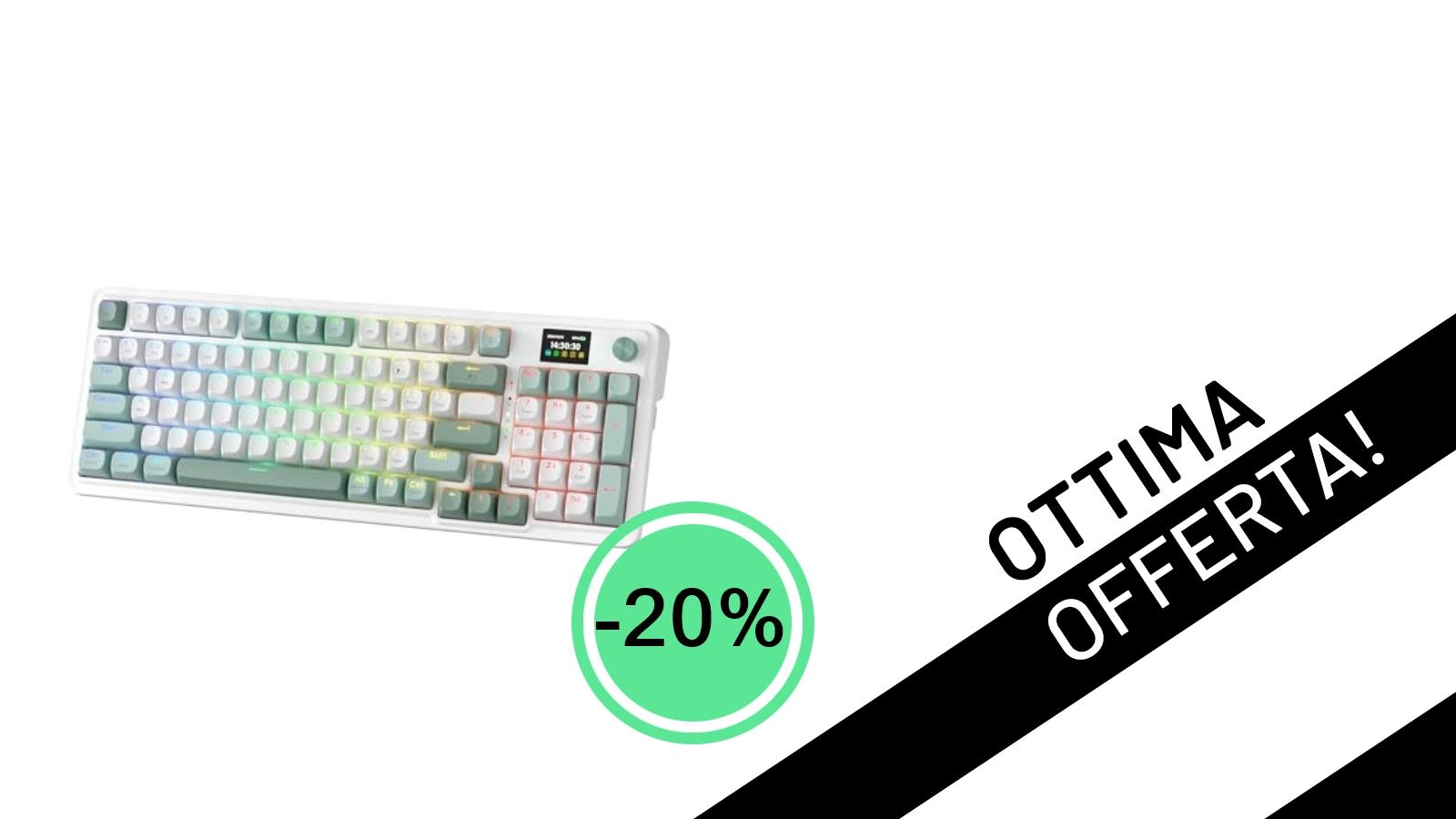 Offerta Imperdibile: La Tastiera Gaming Redragon K719 Wireless Gasket con Schermo Hype a un Prezzo Sbalorditivo!