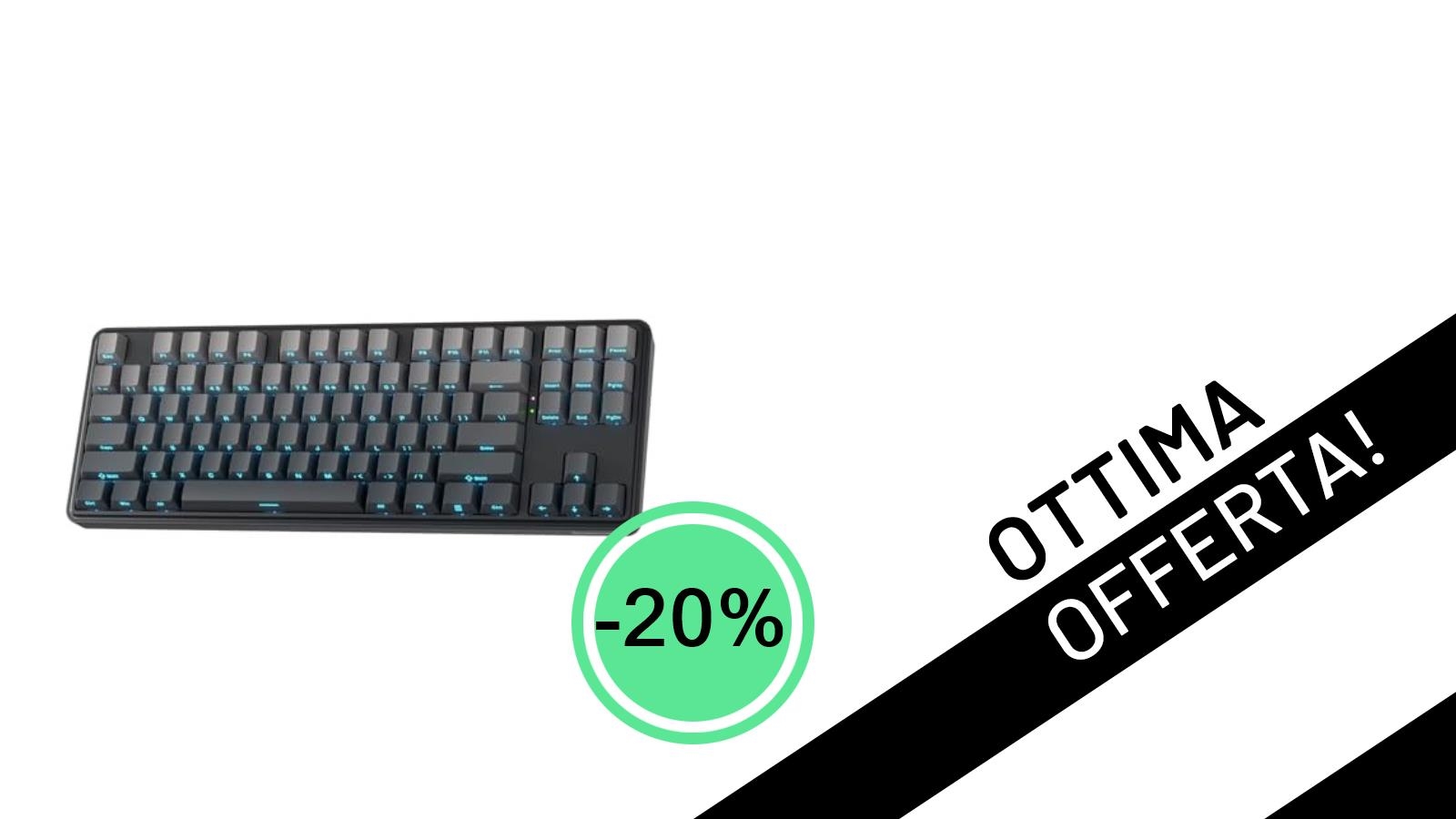 Offerta imperdibile: la Redragon K707 PRO GB, tastiera gaming 80% Gasket, tua a soli 58,39€