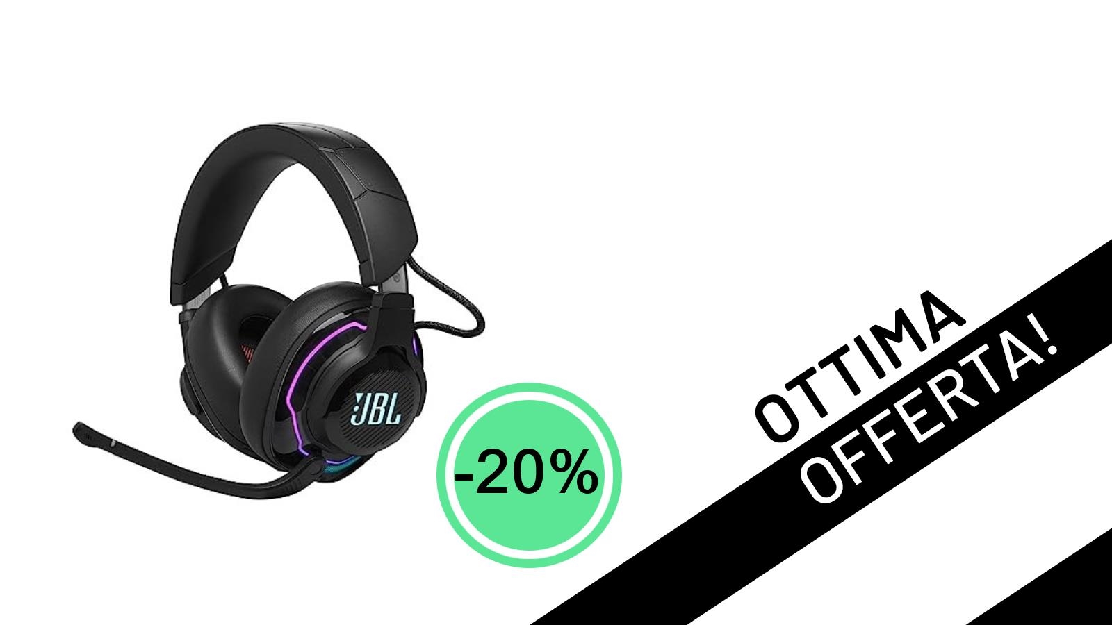 JBL Quantum 910: L'Audio Gaming Definitivo Scende al Minimo Storico con uno Sconto del 20%!