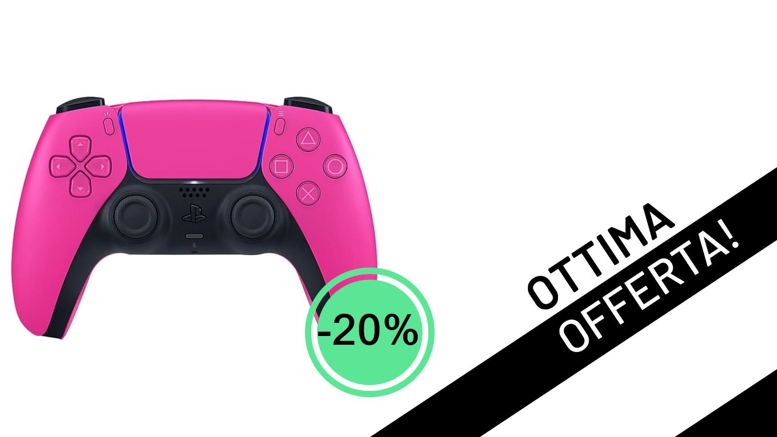 Controller DualSense Nova Pink per PS5: Sconto imperdibile del 20% a soli 59,99€!