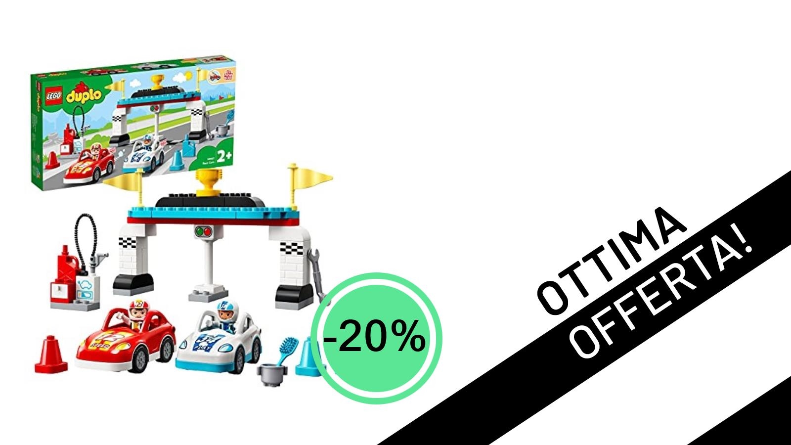 Scatena la Fantasia con LEGO DUPLO: Il Set Auto da Corsa Ora Scontato del 20%!