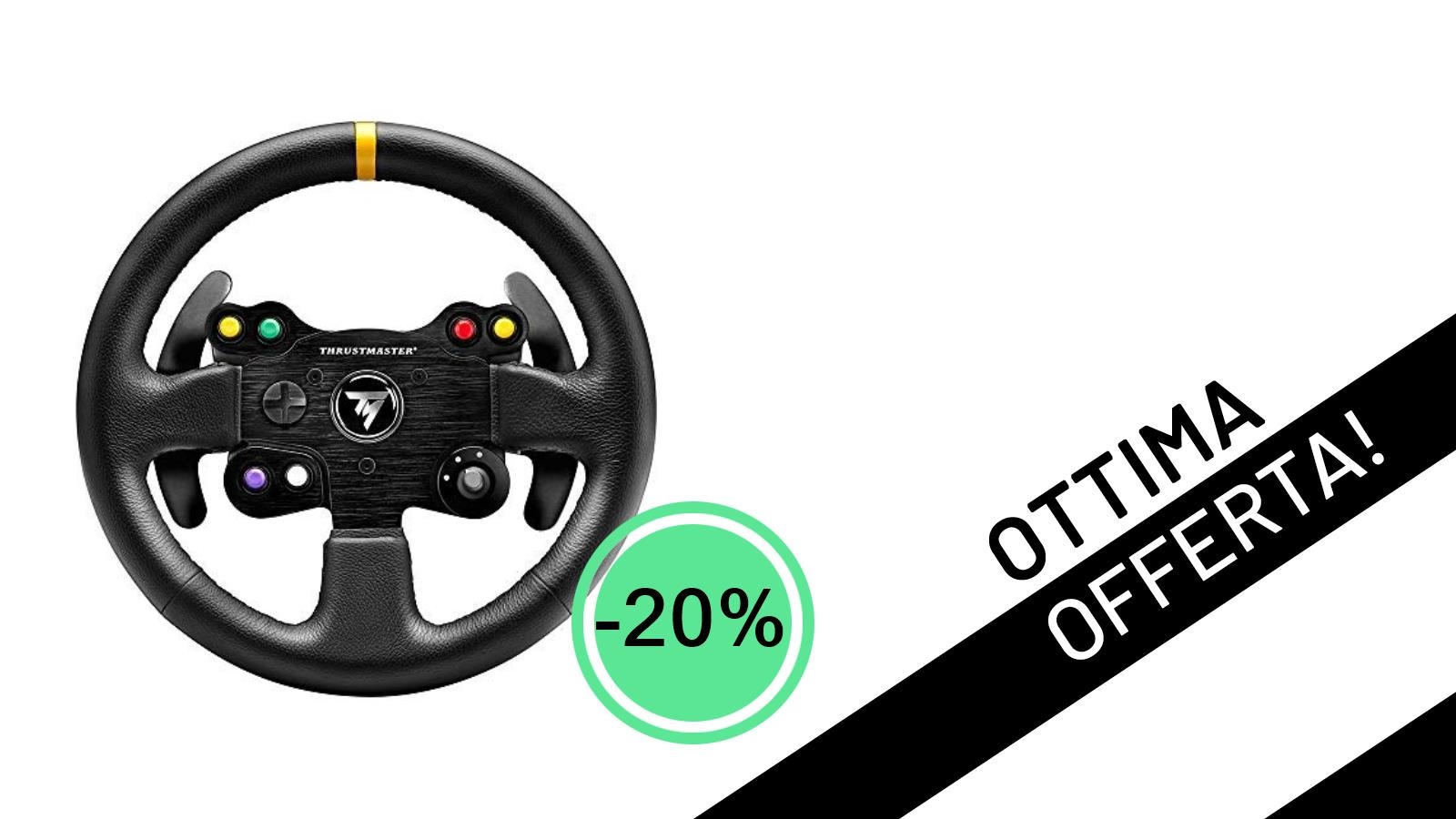 Sfreccia in Pista: Il Volante Thrustmaster Leather 28 GT Scontato del 20%!