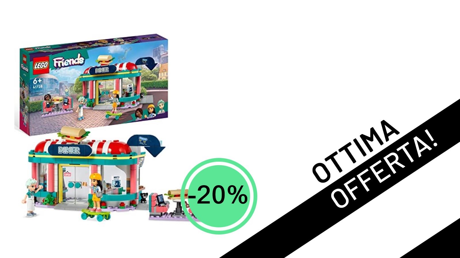 Regala un sorriso con il LEGO Friends Ristorante di Heartlake City: ora al -20%!