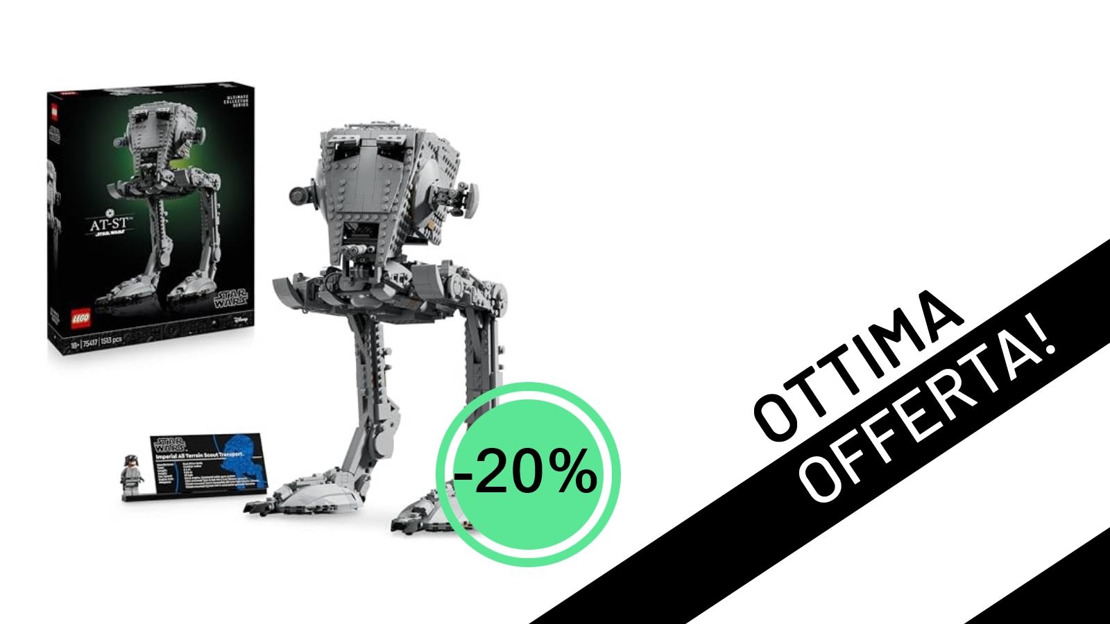 Imperdibile Offerta LEGO Star Wars: Il Walker AT-ST 75417 UCS al -20%!