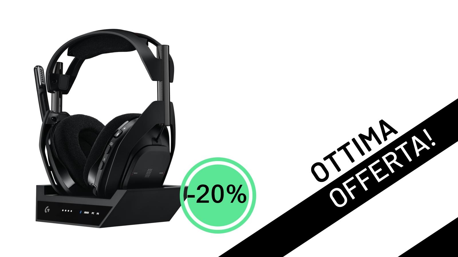 Cuffie Gaming <strong>Logitech G Astro A50 X</strong>: L'Offerta Imperdibile per Dominare Ogni Piattaforma con un -20%!