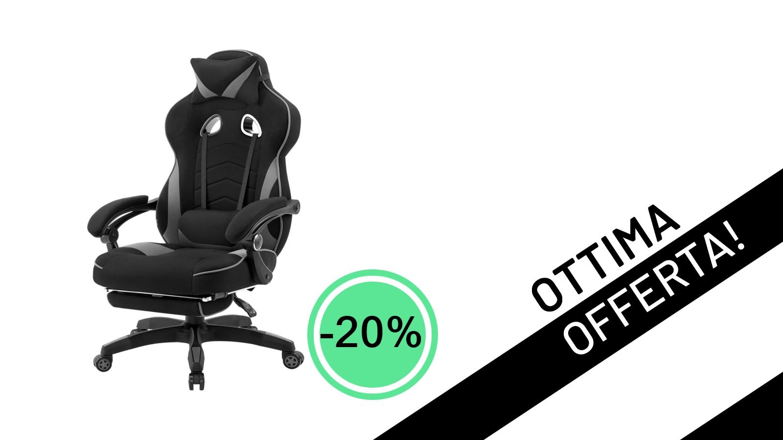 WOLTU Sedia da Gaming Traspirante: Comfort Estivo al 20% di Sconto, Solo 124,99€!