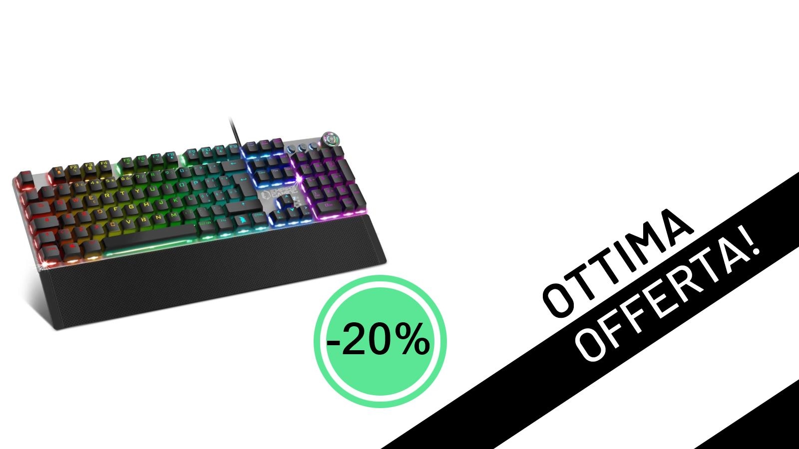 Un Affare Imperdibile! La Tastiera Gaming EMPIRE GAMING STARDUST Scontata del 20% a Soli 39,99€