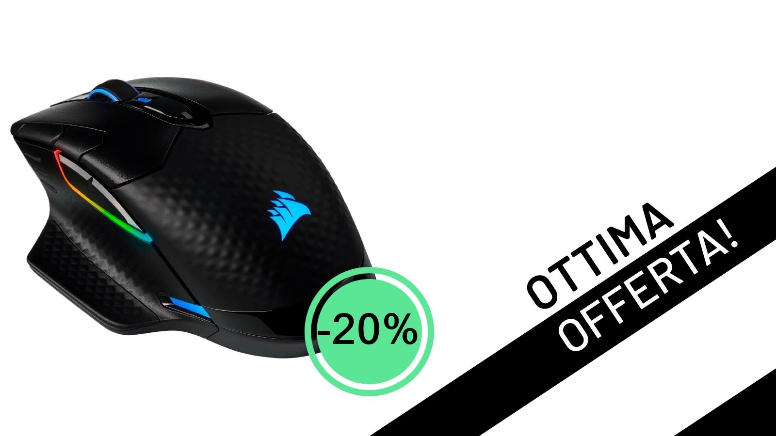 Mouse Gaming Corsair Dark Core RGB PRO: L'Offerta Imperdibile a 79,99€!