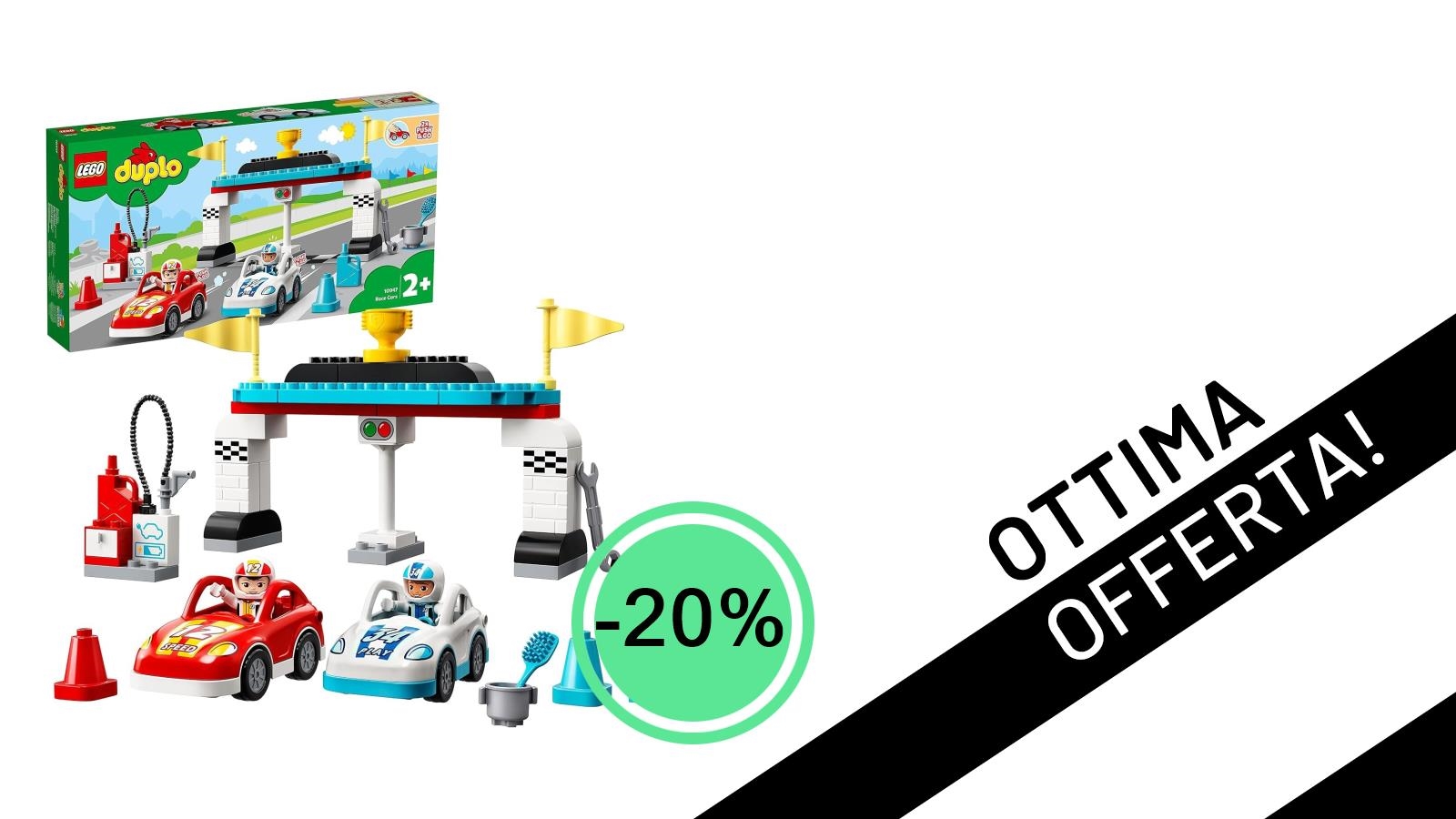 Scatena la Fantasia con LEGO DUPLO: Il Set Auto da Corsa Ora Scontato del 20%!
