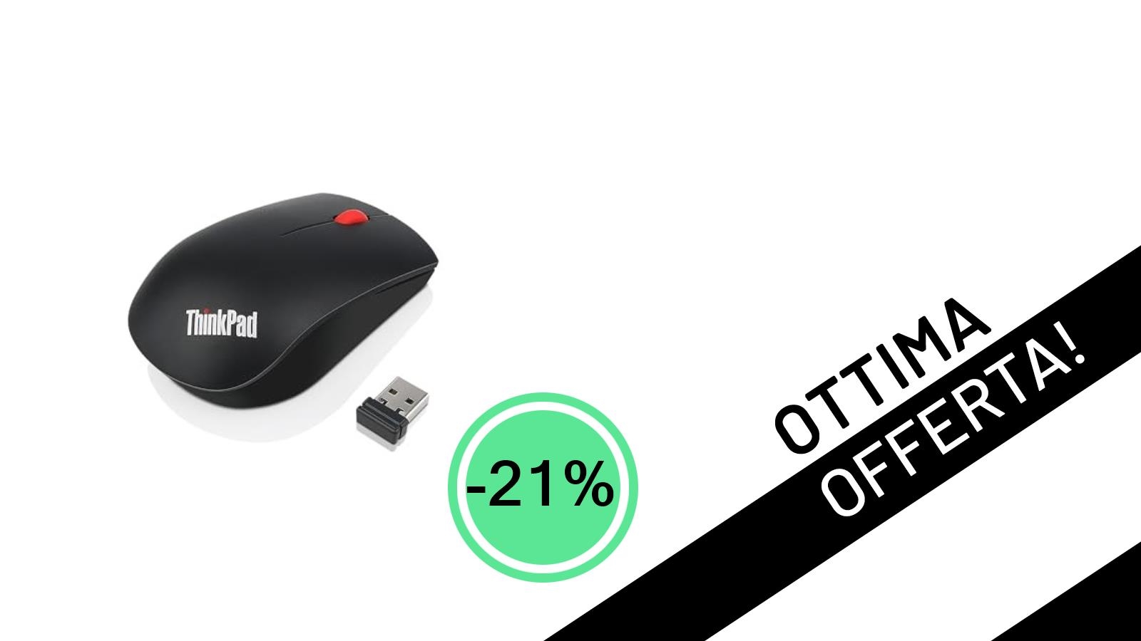 Offerta Imperdibile! Lenovo ThinkPad Essential Wireless Mouse gaming a soli 17,20€