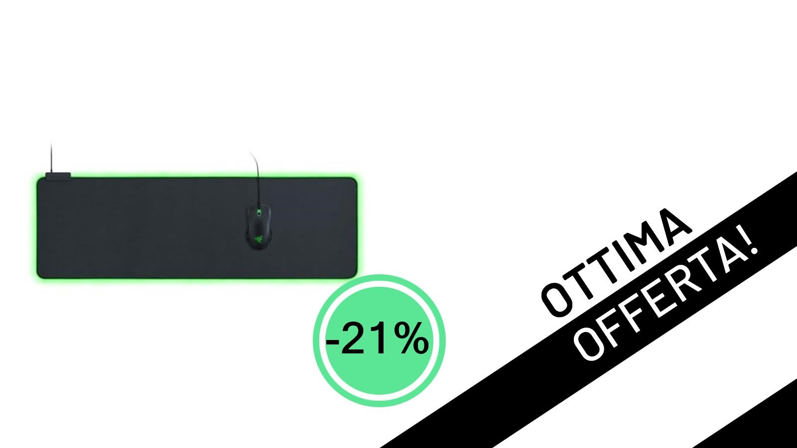 Razer Goliathus Chroma Extended: il mousepad definitivo per la tua postazione gaming, ora al -21%!