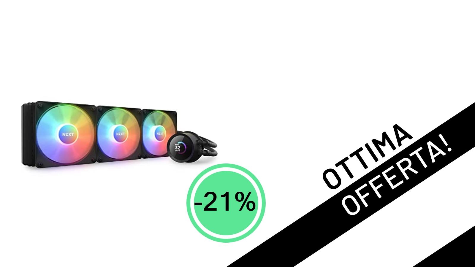 NZXT Kraken 360 RGB: Raffreddamento d'élite con uno sconto del 21%!