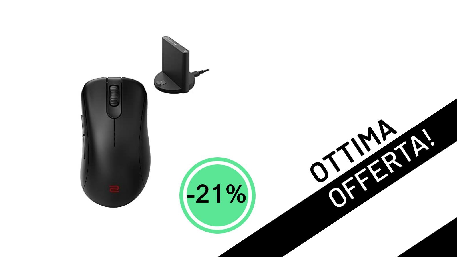 BenQ ZOWIE EC3-CW: Il Mouse Gaming Wireless da Esports scende al minimo storico con uno sconto imperdibile del -21%!