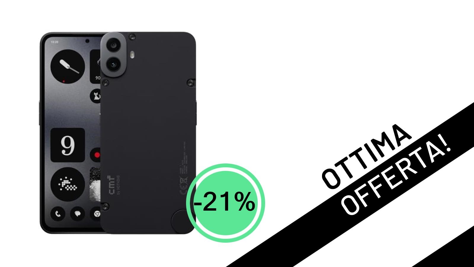 Il CMF Phone 1 di CMF by Nothing a un prezzo mai visto: sconto del 21%!