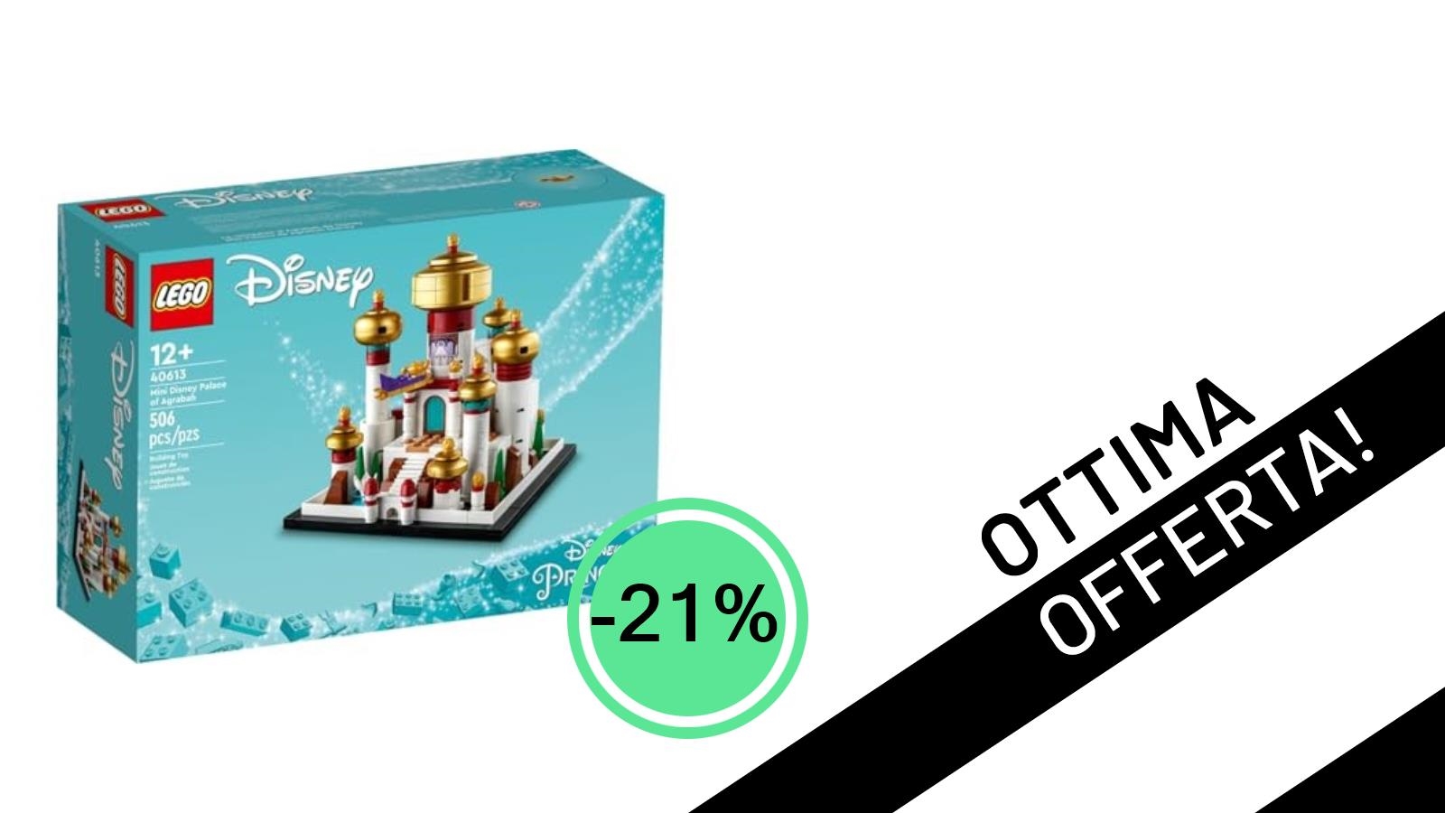 Immergiti nella Magia Disney: LEGO® Mini Palazzo di Agrabah Scontato del 21%!