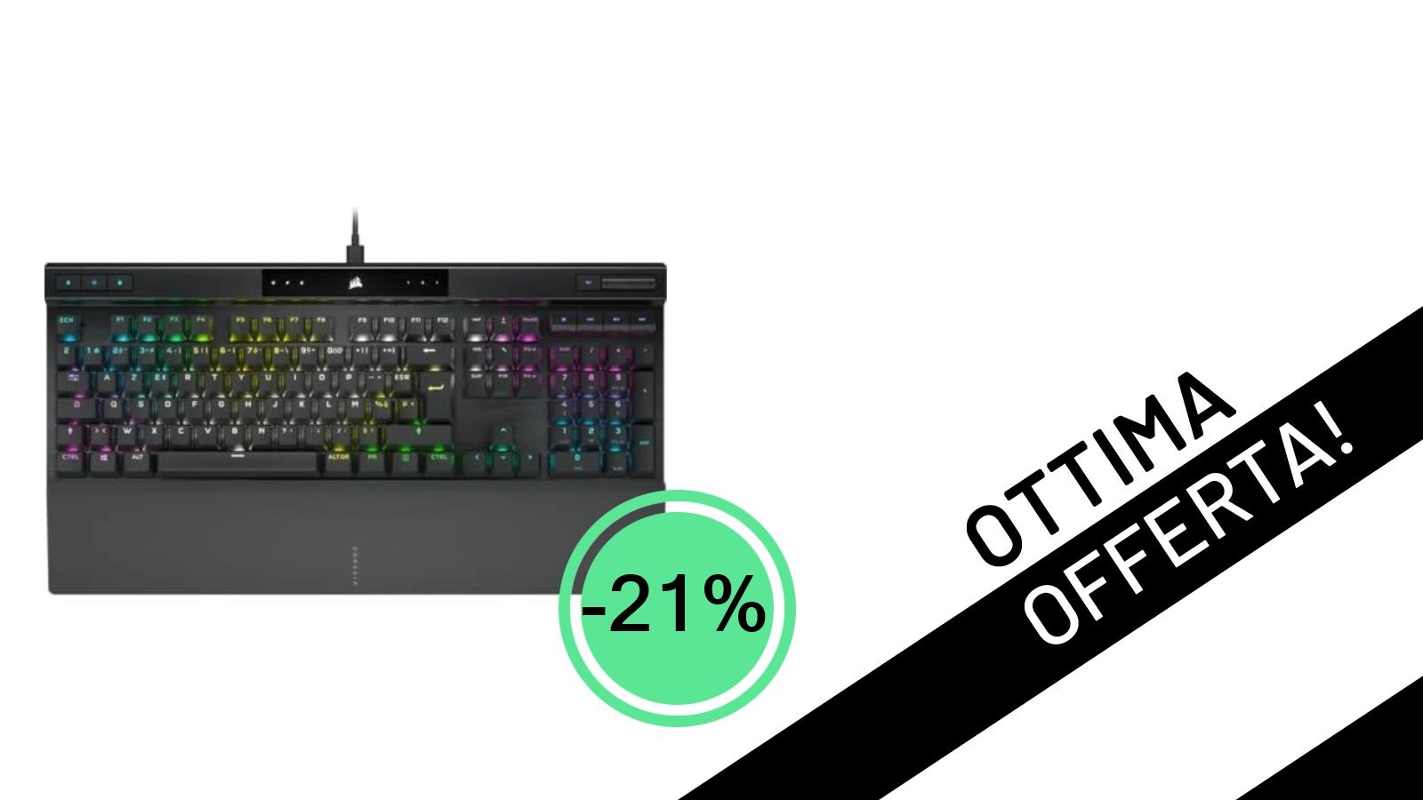 Corsair K70 Pro RGB: L'Elite delle Tastiere Gaming a un Prezzo Incredibile con il 21% di Sconto!
