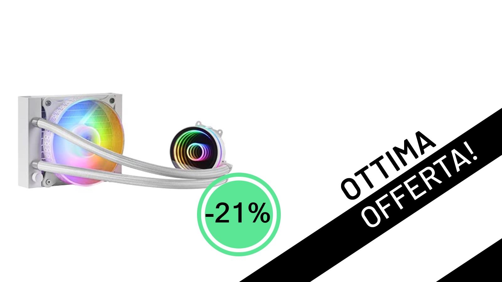 Raffreddamento a Liquido Mars Gaming ML-ONE120: Stile e Potenza in Offerta Scontata del -21%!