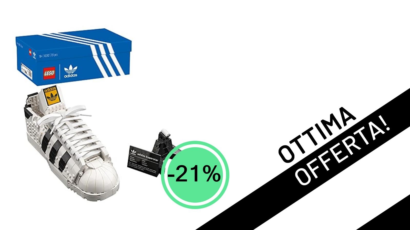 Offerta Imperdibile: La LEGO Adidas Originals Superstar 10282 Scontata del 21% a Soli 102,49€!
