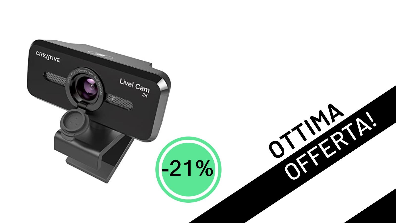 Webcam Creative Live! Cam SYNC V3 2K QHD al minimo storico: un'offerta imperdibile a soli 29,99€!