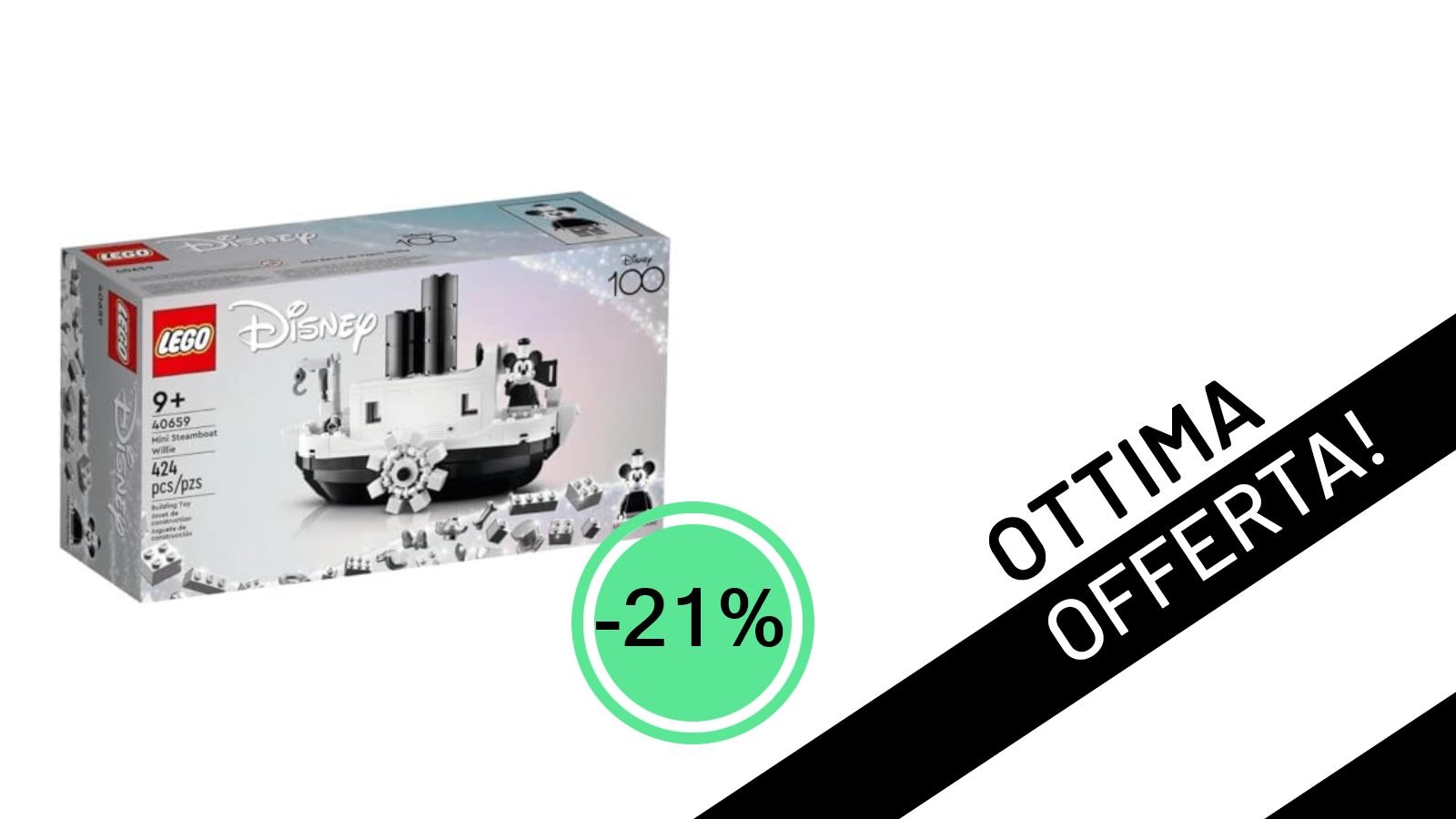 LEGO Mini Battello a Vapore Willie (40659): Un'Esclusiva da Collezione con il -21% di Sconto a Soli 55,29€!