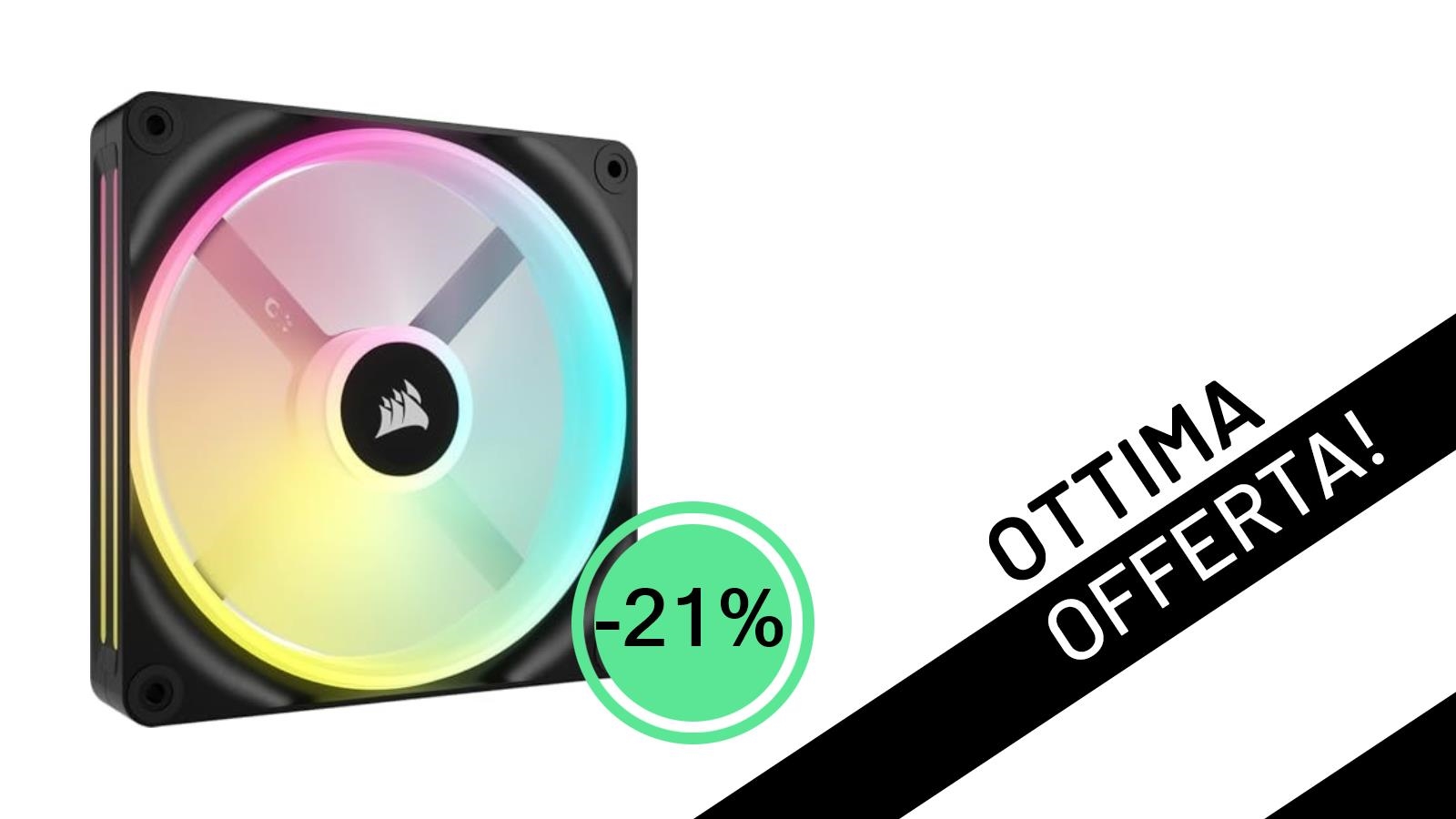 Offerta Imperdibile: La Ventola Corsair iCUE Link QX140 RGB da 140mm Scontata del 21%!
