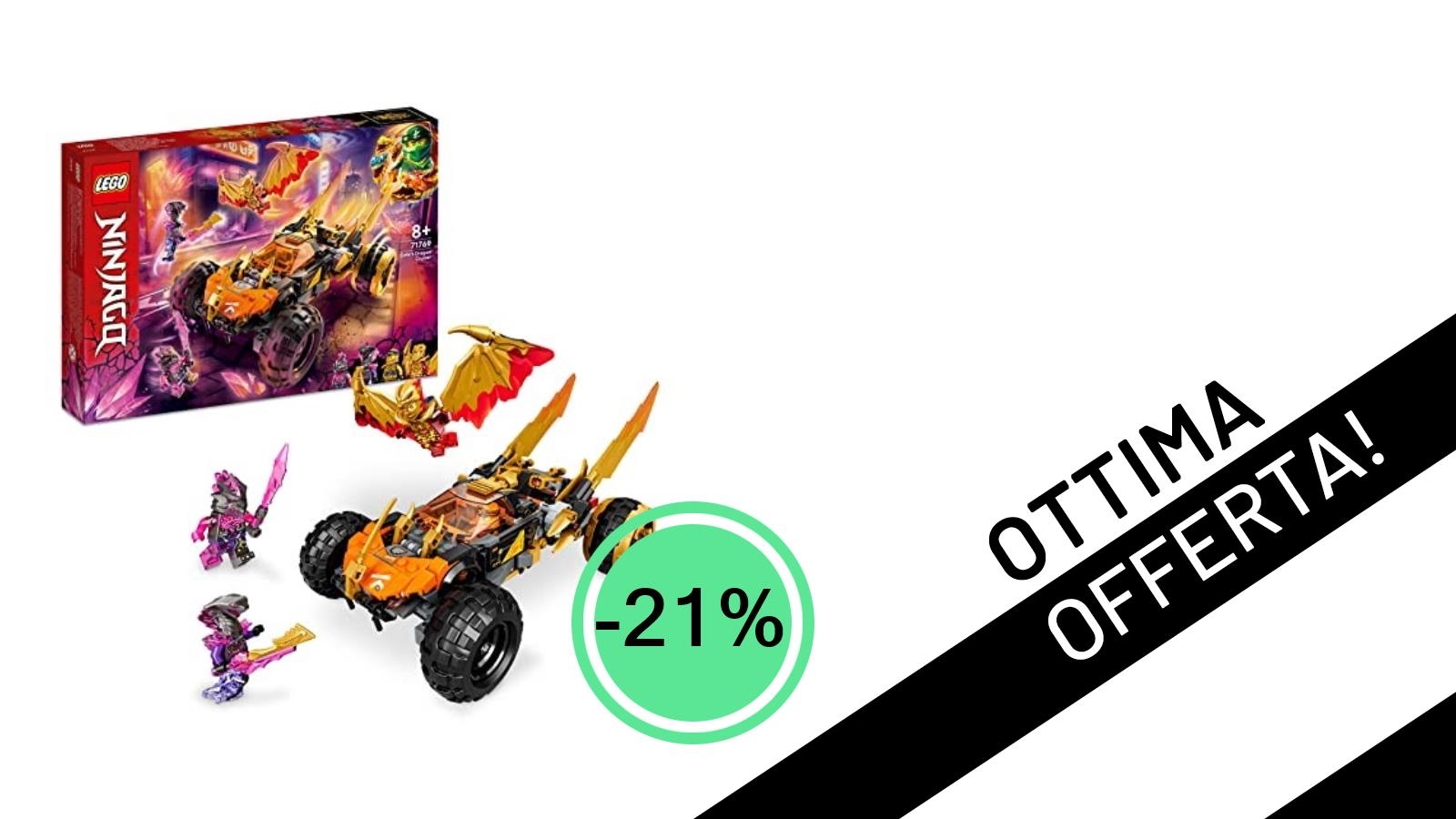Offerta Imperdibile LEGO Ninjago: Il Fuoristrada Drago di Cole 71769 Scontato del 21%!